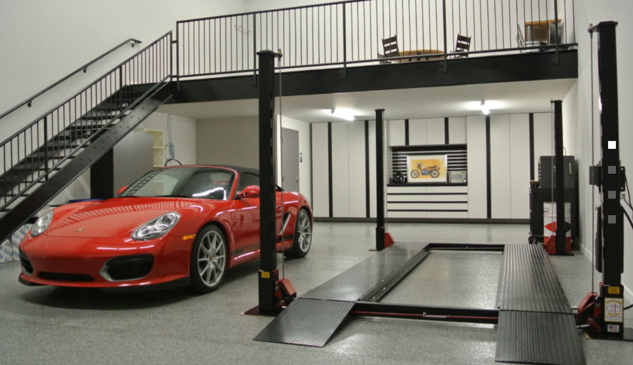 High-end luxury vehicles in a modern clean storage facility